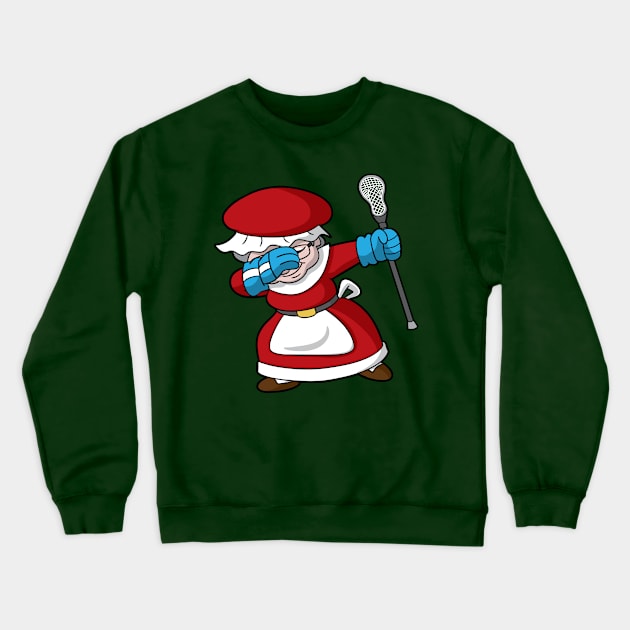 Lacrosse LAX Mrs Claus Christmas Crewneck Sweatshirt by E